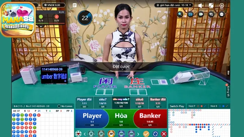 Cược thủ nên ưu tiên cược của Banker nhưng không nên đặt liên tục